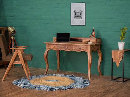 Dudi Furniture Hawkin Solid wood Study Table for Students