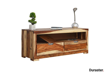 Dudi Furniture Raygoor Modern Sheesham Wood TV Unit