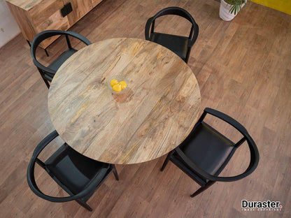 Dudi Furniture Versaw 4 Seater Round Dining Table Set