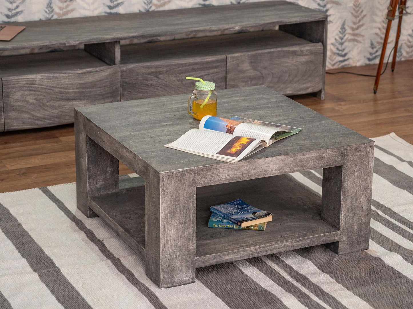 Dudi Furniture Goa Wooden Square Coffee Table