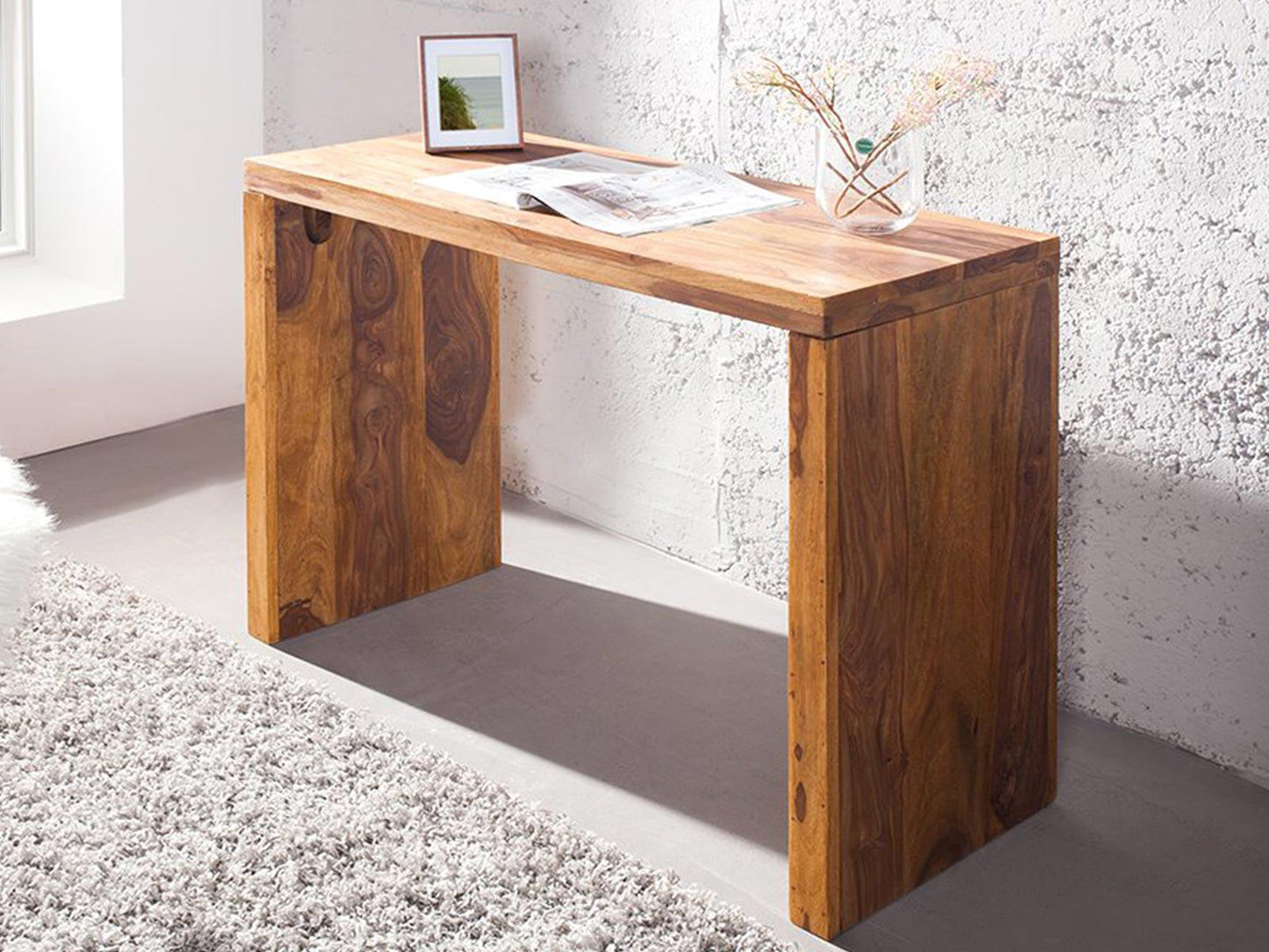 Dudi Furniture Vismit Solid Sheesham wood Console Table