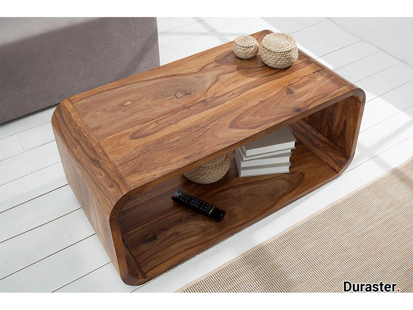 Dudi Furniture Buckingham Solid Sheesham Wood TV Unit
