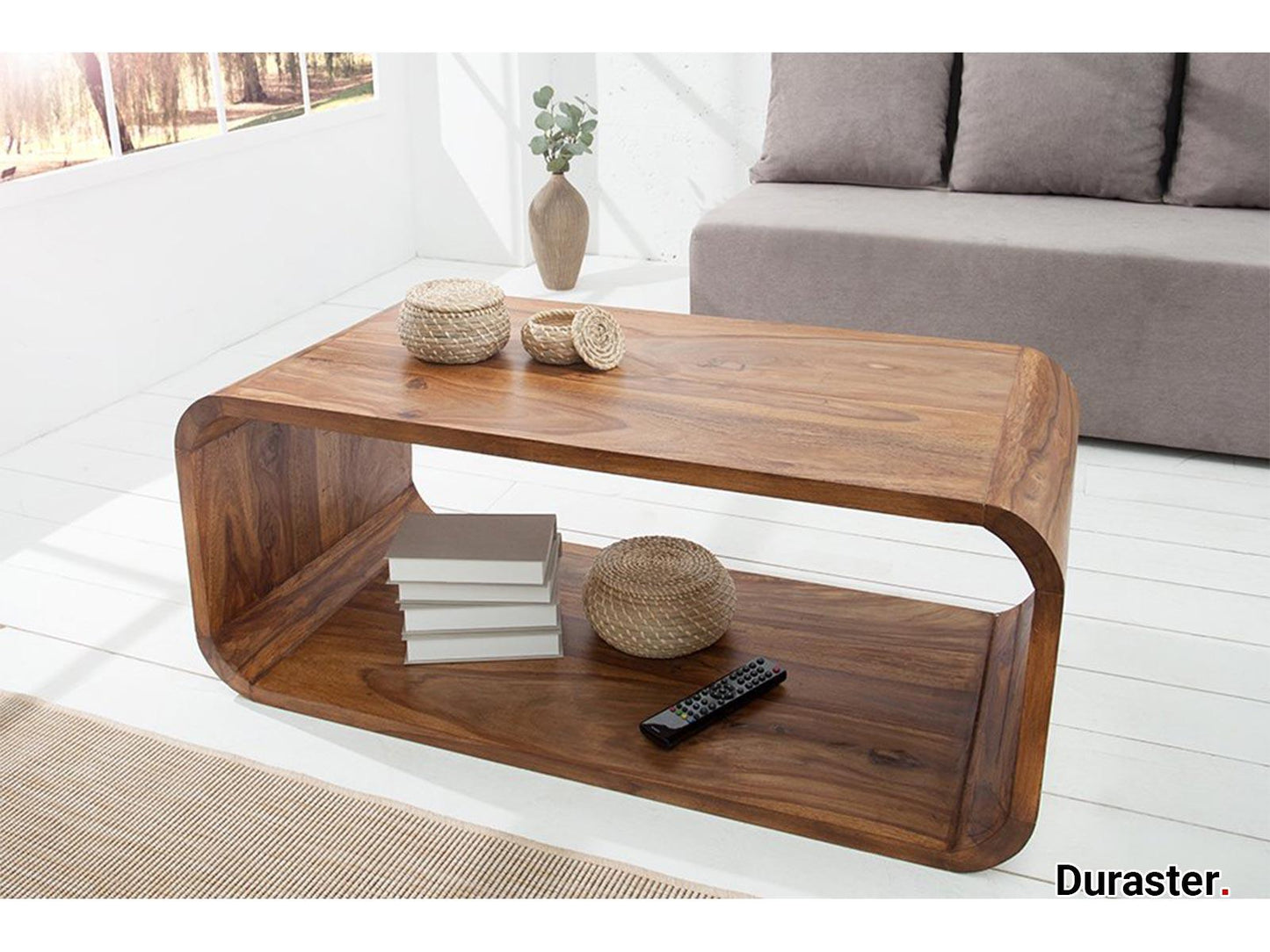 Dudi Furniture Buckingham Solid Sheesham Wood TV Unit