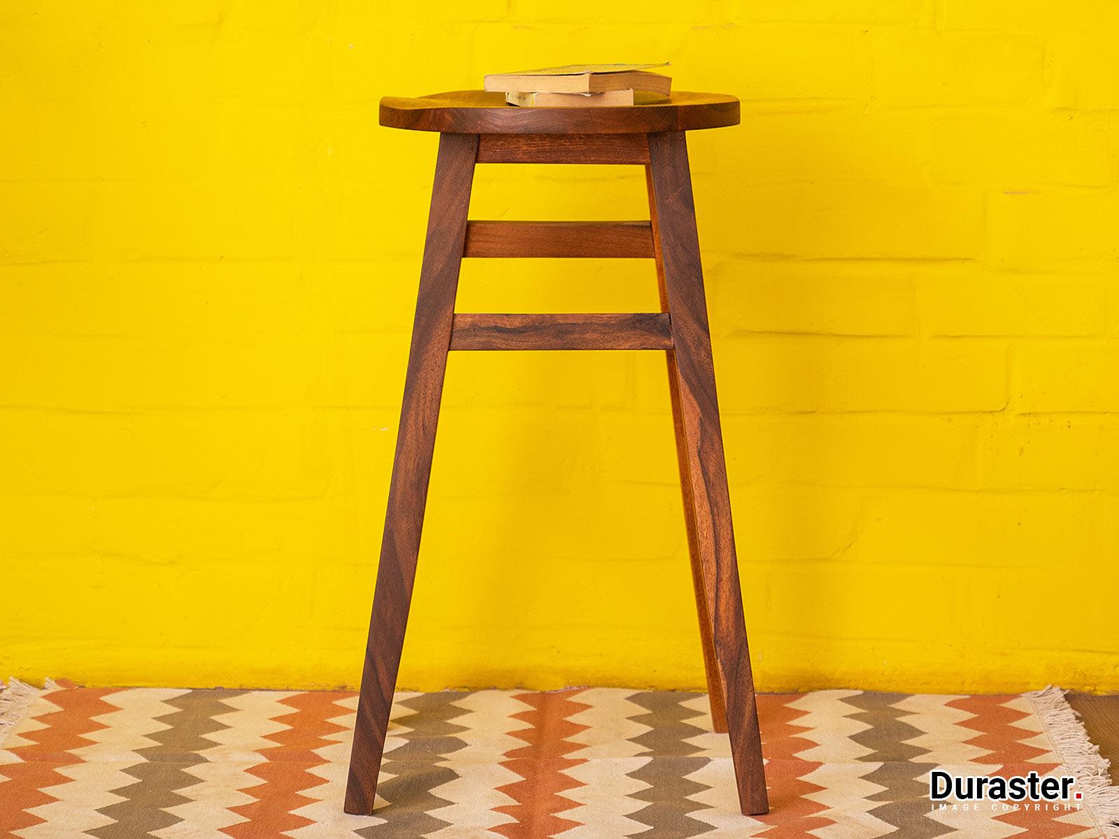 Dudi Furniture Vismit Modern Sheesham wood Bar Stool