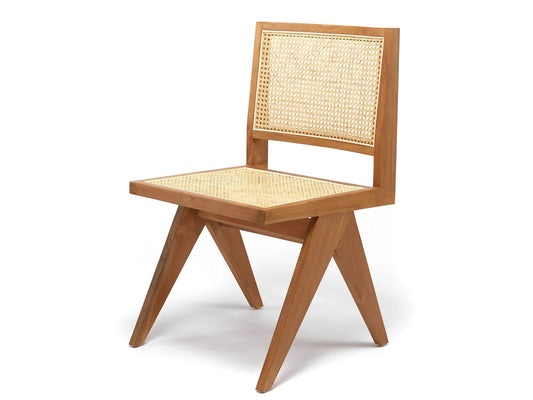Dudi Furniture Eternal Sheesham Wood Chair with Cane