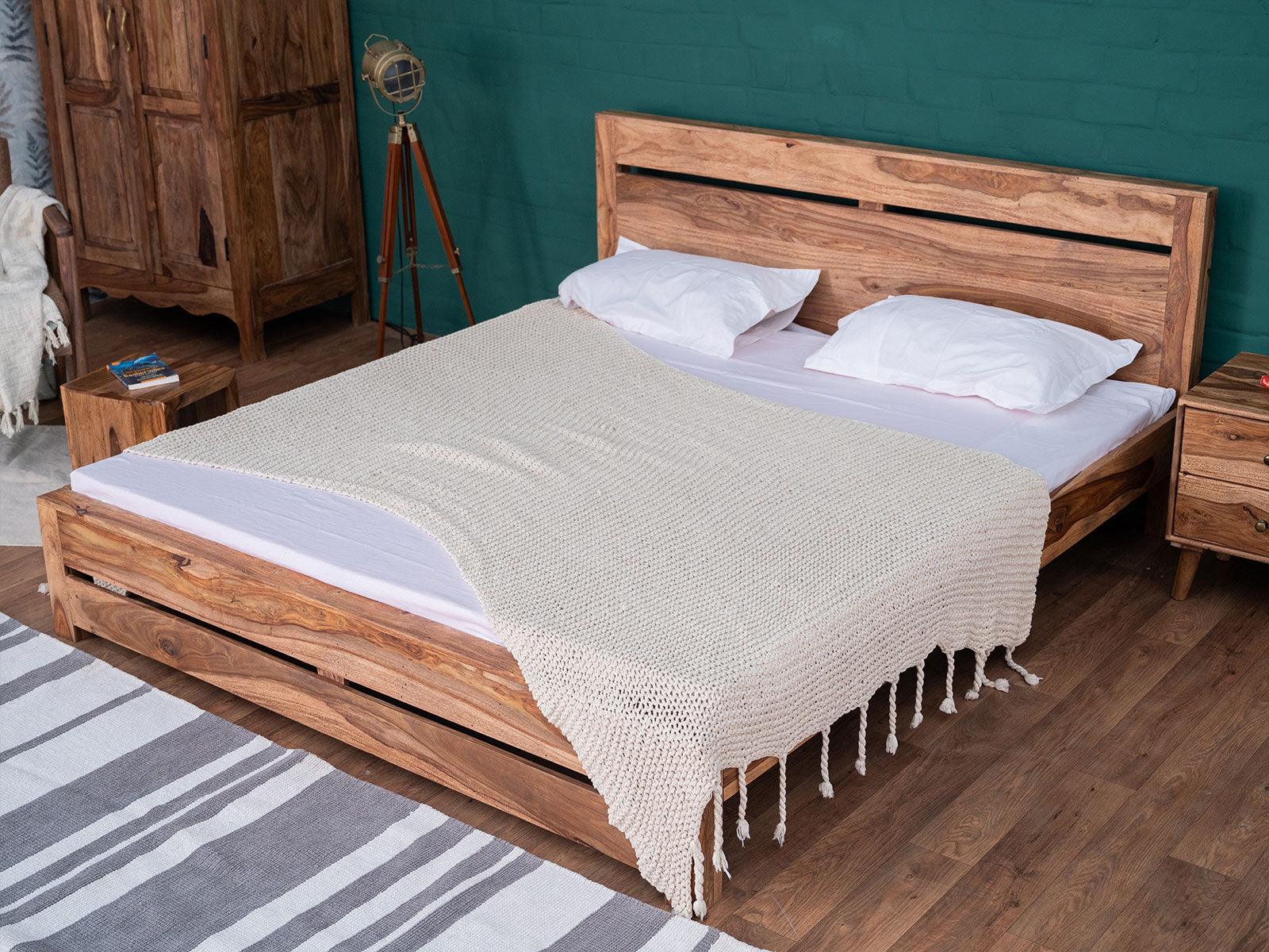 Dudi Furniture Hawkin Modern Wood King Size Bed