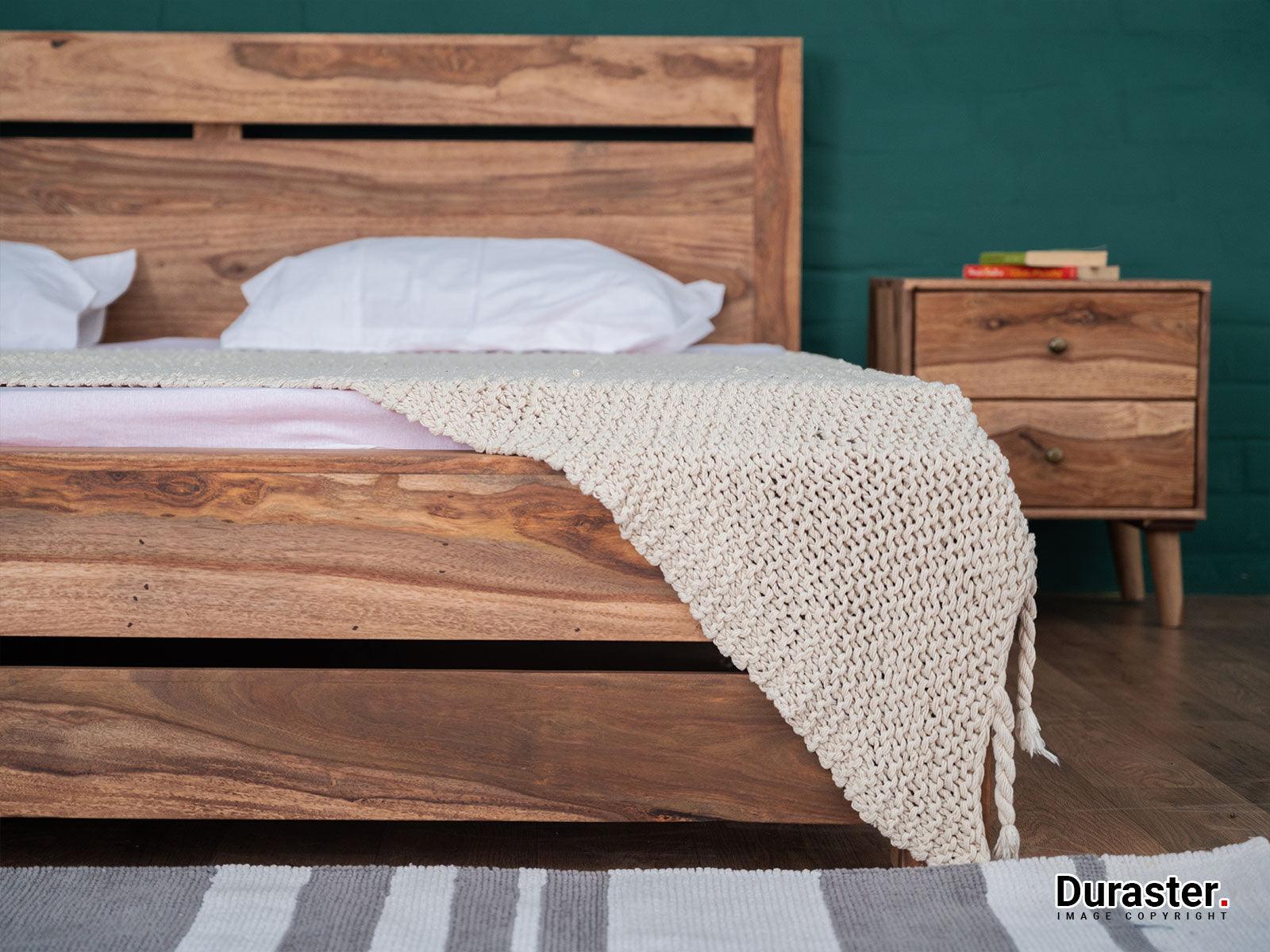 Dudi Furniture Hawkin Modern Wooden Queen Size Bed