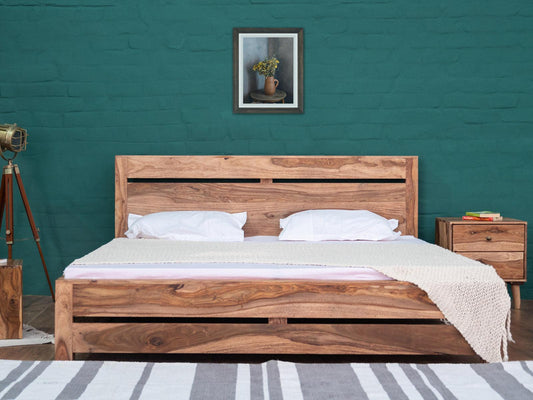 Dudi Furniture Hawkin Modern Wood King Size Bed