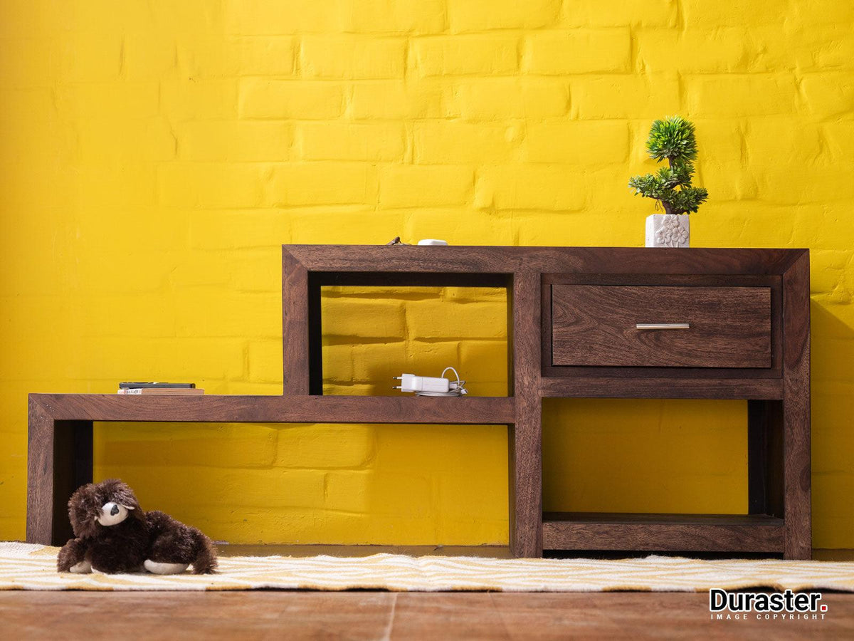 Dudi Furniture Gangaur Modern Solid Wood TV Unit