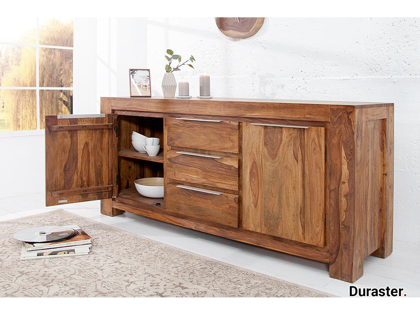 Dudi Furniture Torpedo Sheesham Wood Sideboard