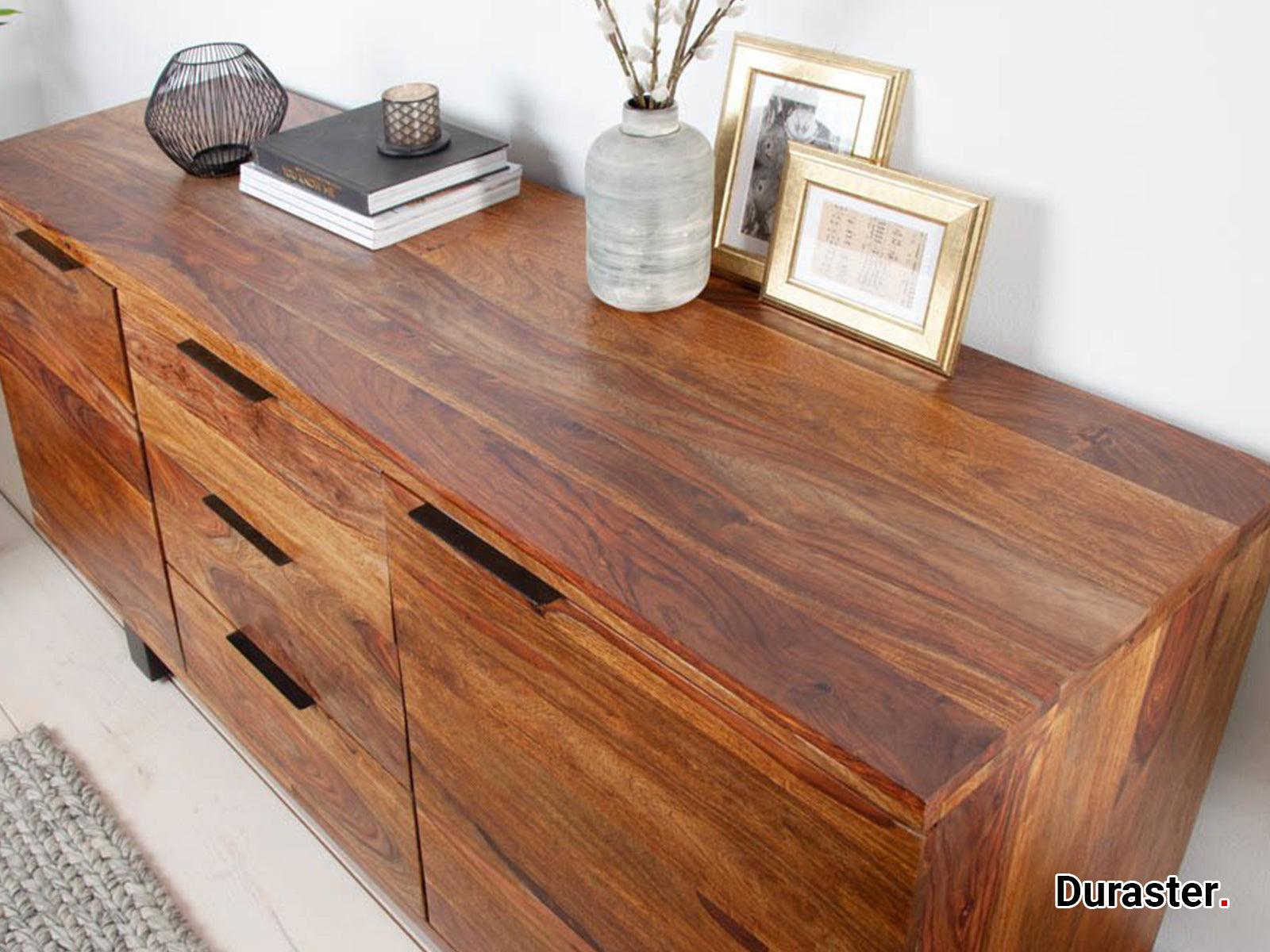 Dudi Furniture Torpedo Sheesham Wood Sideboard Cabinet