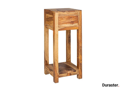 Dudi Furniture Torpedo Sheesham Wood Bedside Table