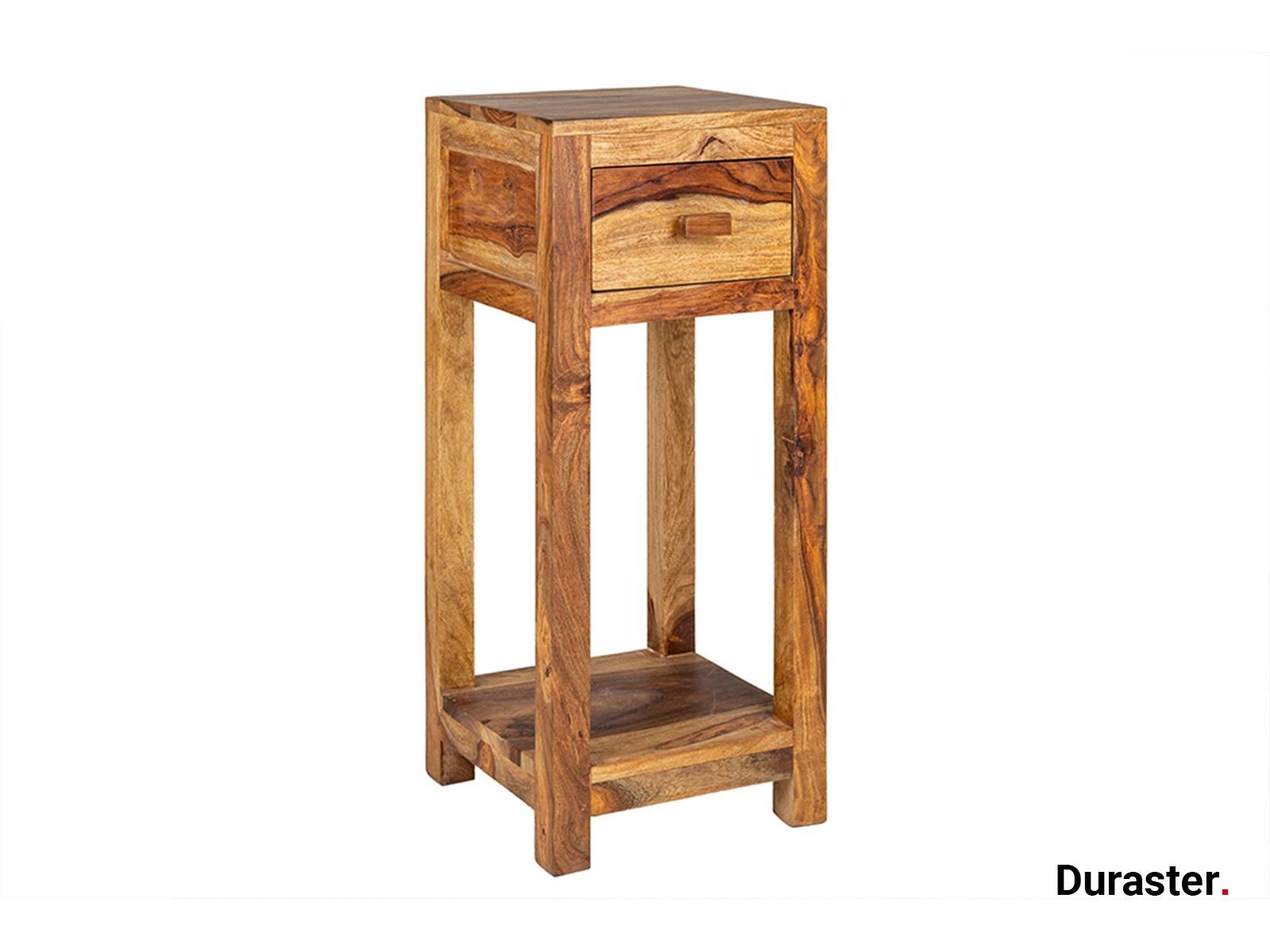 Dudi Furniture Torpedo Sheesham Wood Bedside Table