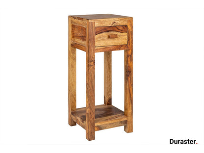 Dudi Furniture Torpedo Sheesham Wood Bedside Table