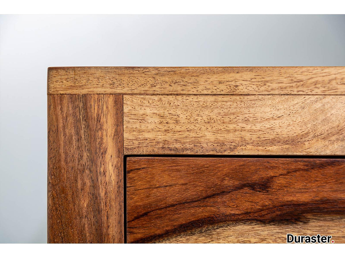 Dudi Furniture Torpedo Sheesham Wood Bedside Table