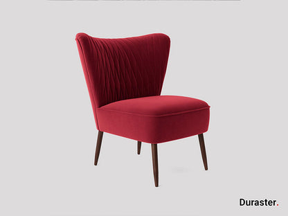 Dudi Furniture Elemantary Solid Wood Fabric Upholstered Chair