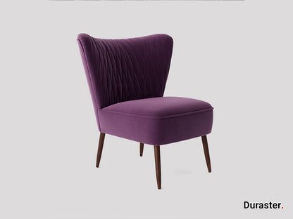 Dudi Furniture Elemantary Solid Wood Fabric Upholstered Chair