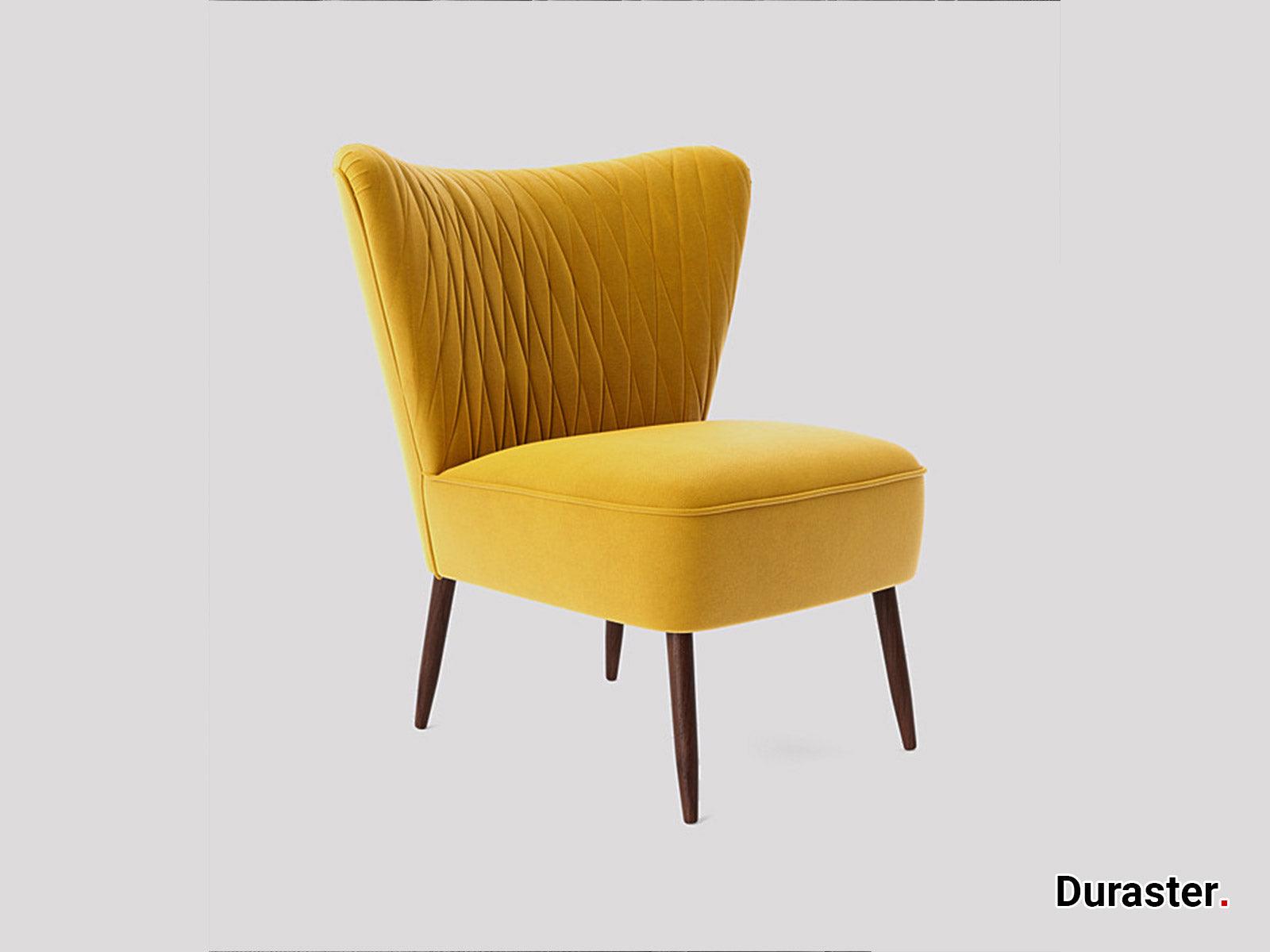 Dudi Furniture Elemantary Solid Wood Fabric Upholstered Chair