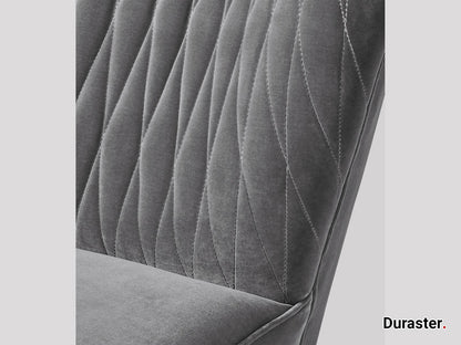 Dudi Furniture Elemantary Solid Wood Fabric Upholstered Chair