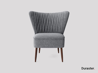 Dudi Furniture Elemantary Solid Wood Fabric Upholstered Chair