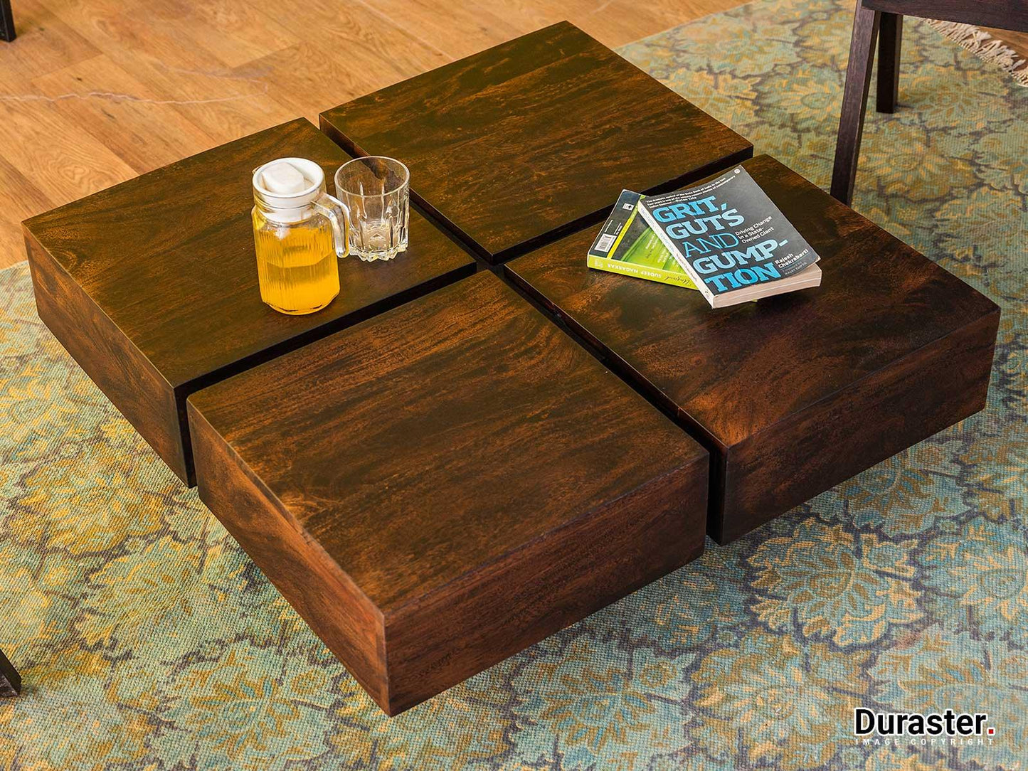 Dudi Furniture Tuscany Acacia Wood Square Coffee Table