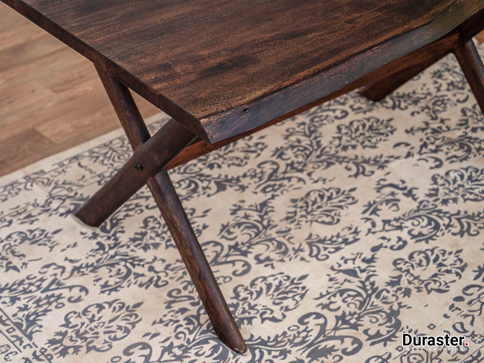Dudi Furniture Tuscany Acacia Wood 6 Seater Dining Table Set