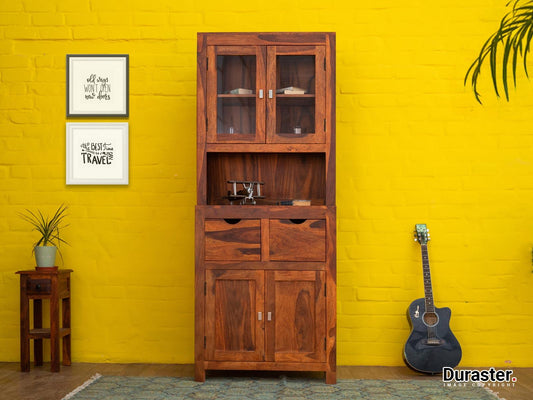 Dudi Furniture Ummed Modern Sheesham Wood Buffet Cabinet