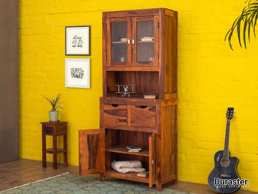 Dudi Furniture Ummed Modern Sheesham Wood Buffet Cabinet