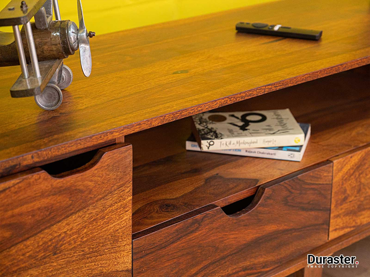 Dudi Furniture Ummed Modern Sheesham Wood TV Unit