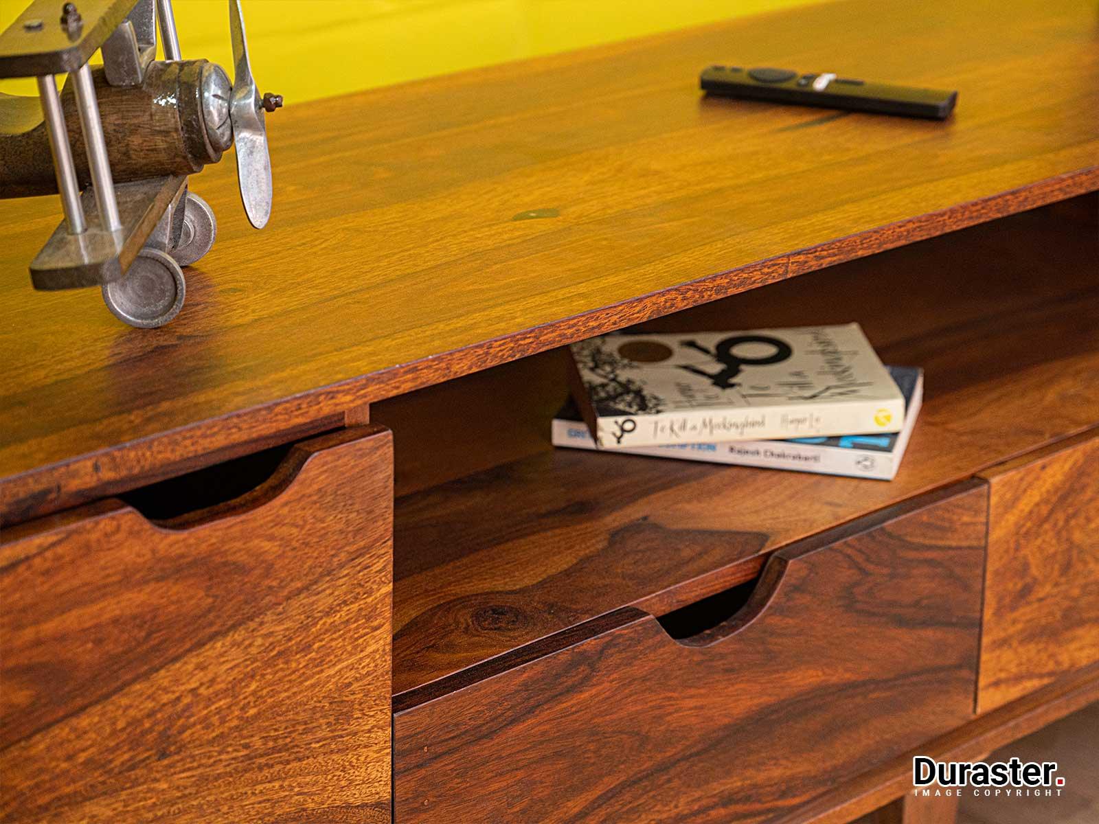 Dudi Furniture Ummed Modern Sheesham Wood TV Unit