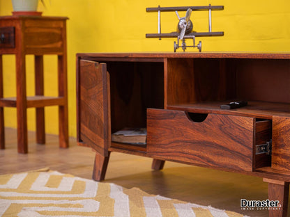 Dudi Furniture Ummed Modern Sheesham Wood TV Unit
