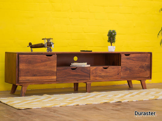 Dudi Furniture Ummed Modern Sheesham Wood TV Unit