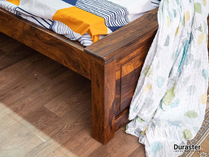 Dudi Furniture Ummed Solid Sheesham wood Elegant King Size Bed