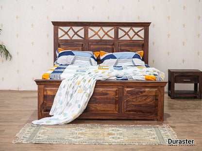 Dudi Furniture Ummed Solid Sheesham wood Elegant Bed