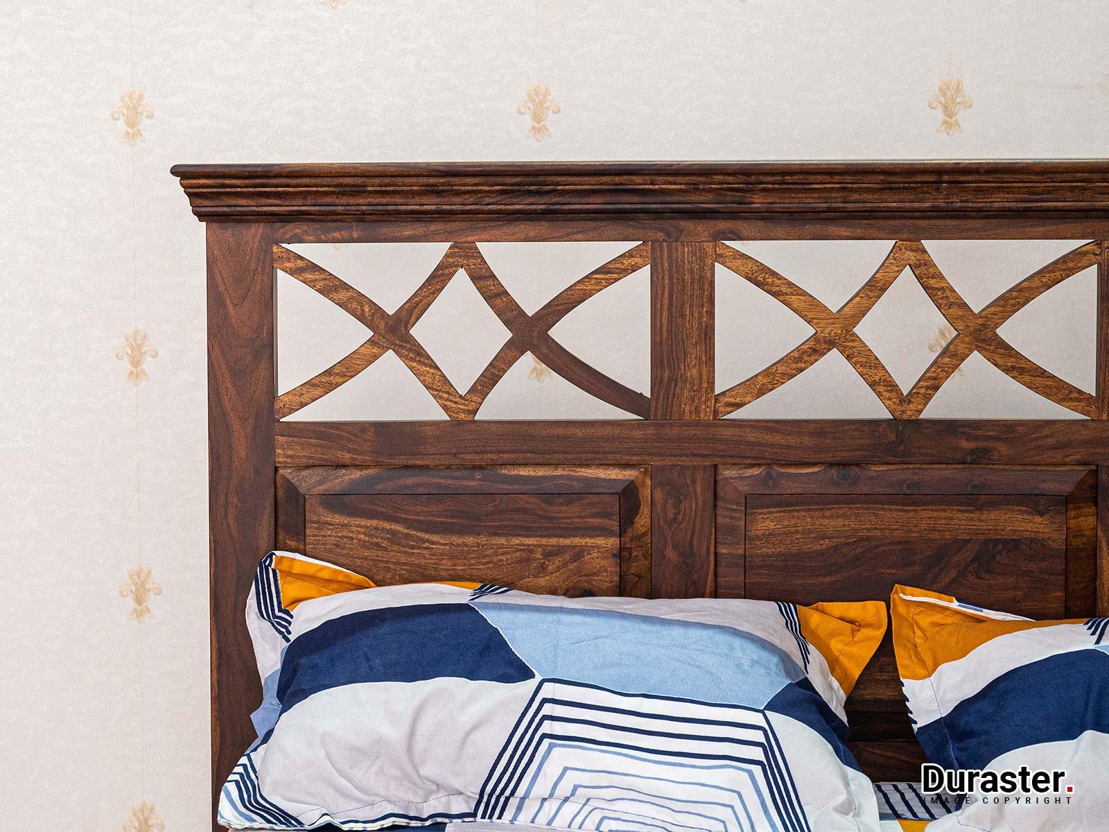 Dudi Furniture Ummed Solid Sheesham wood Elegant King Size Bed