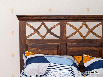Dudi Furniture Ummed Solid Sheesham wood Elegant King Size Bed