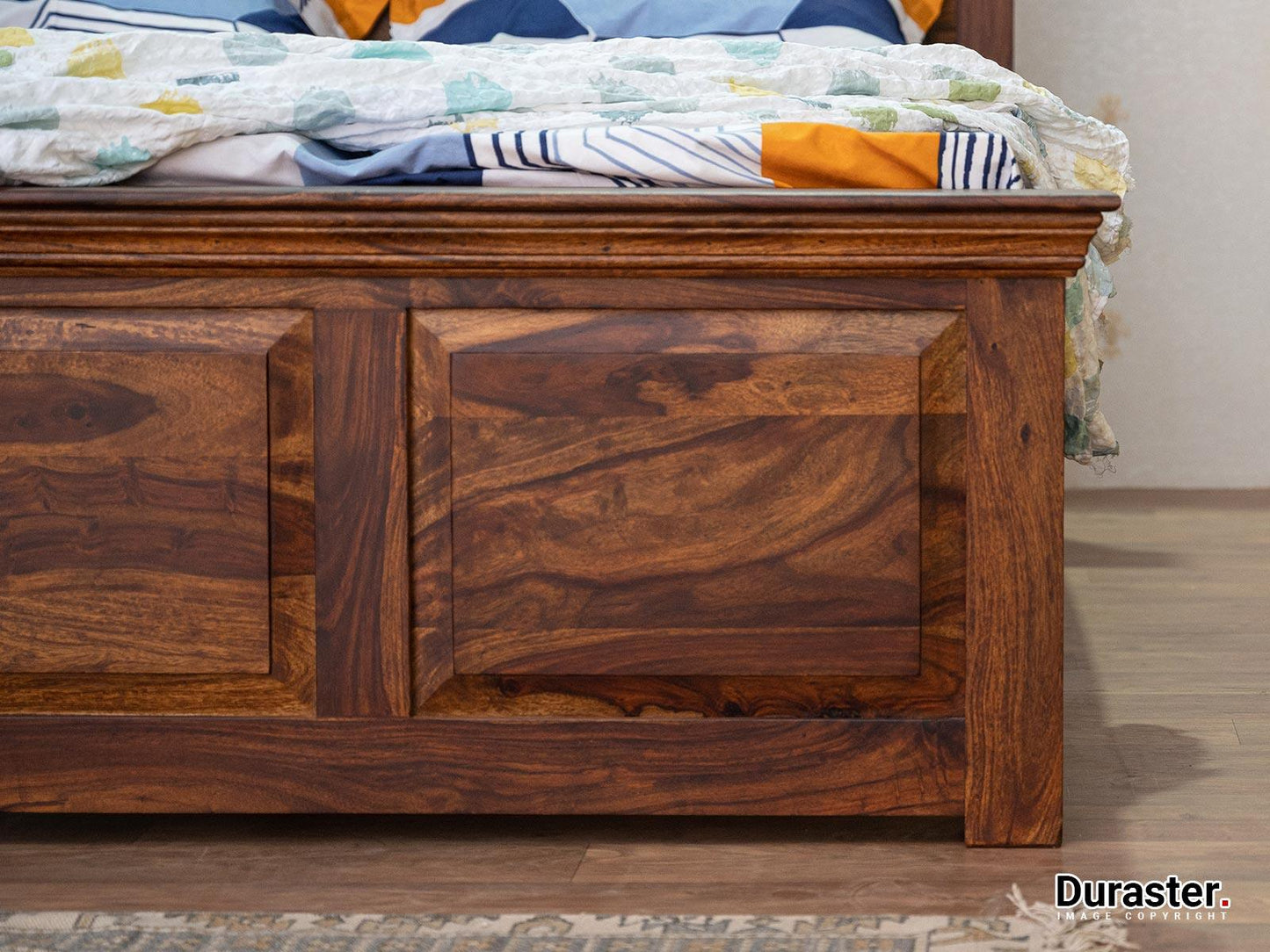 Dudi Furniture Ummed Solid Sheesham wood Elegant King Size Bed