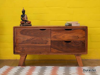 Dudi Furniture Ummed Modern Sheesham Wood TV Unit Cabinet