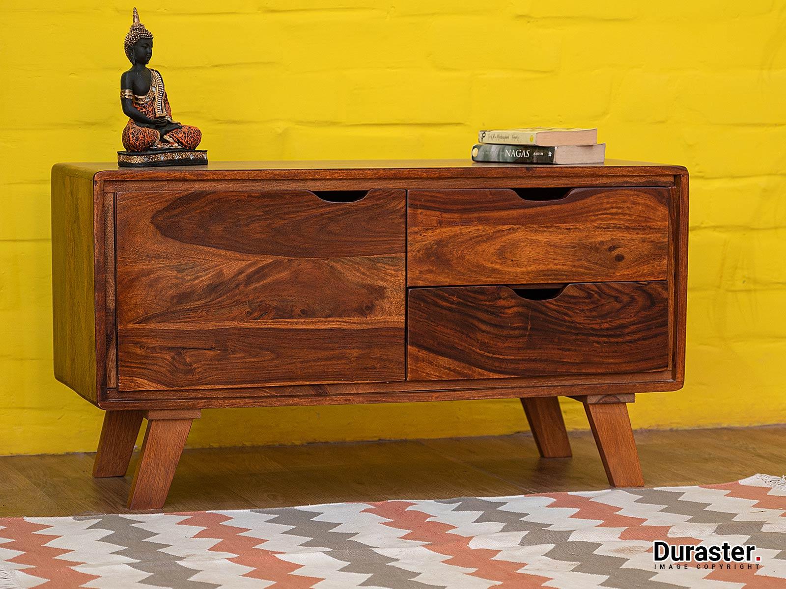 Dudi Furniture Ummed Modern Sheesham Wood TV Unit Cabinet
