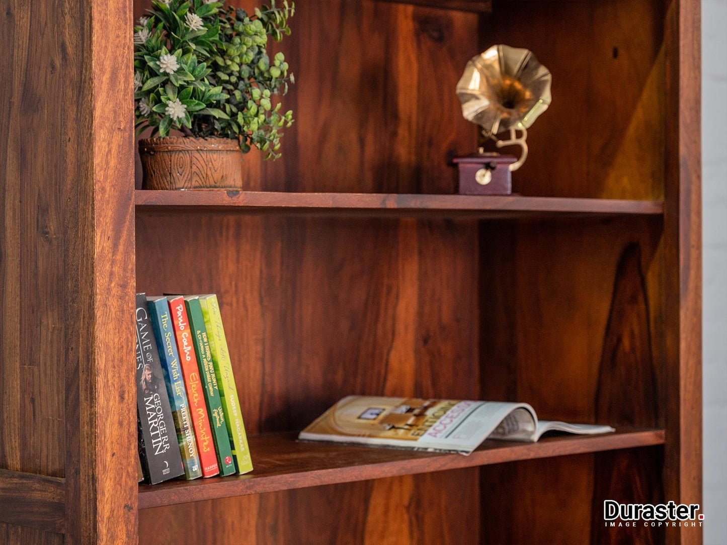 Dudi Furniture Ummed Large Sheesham wood Book Shelf