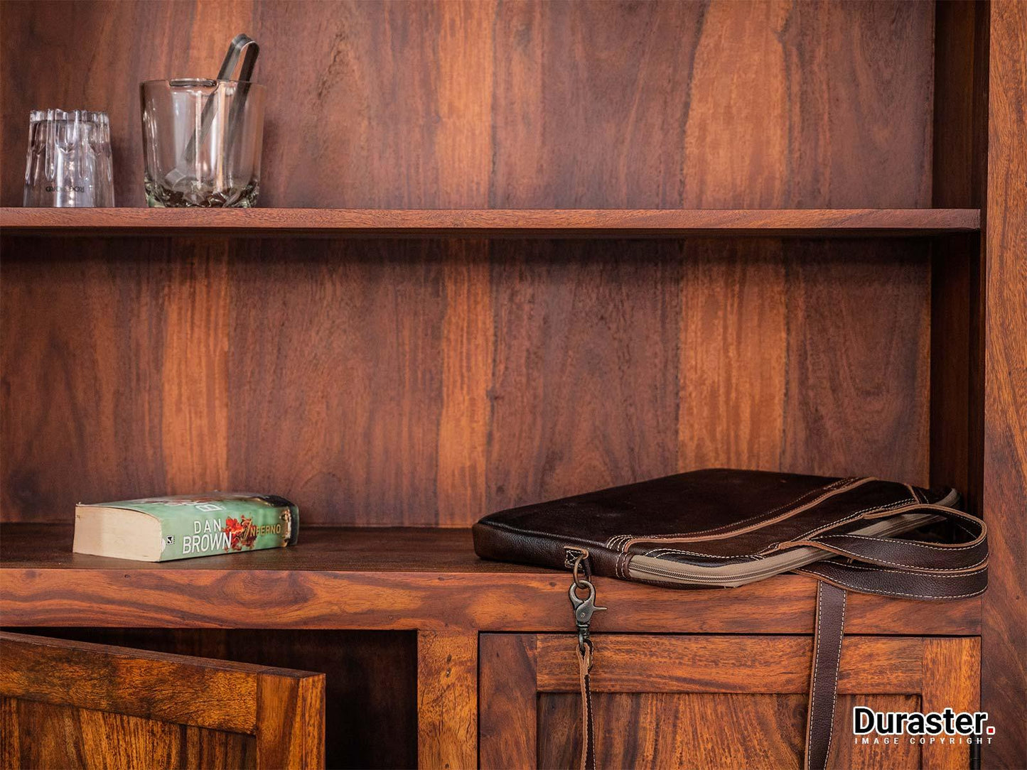 Dudi Furniture Ummed Large Sheesham wood Book Shelf