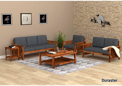 Dudi Furniture Ummed Modern Sheesham Wooden Sofa Set