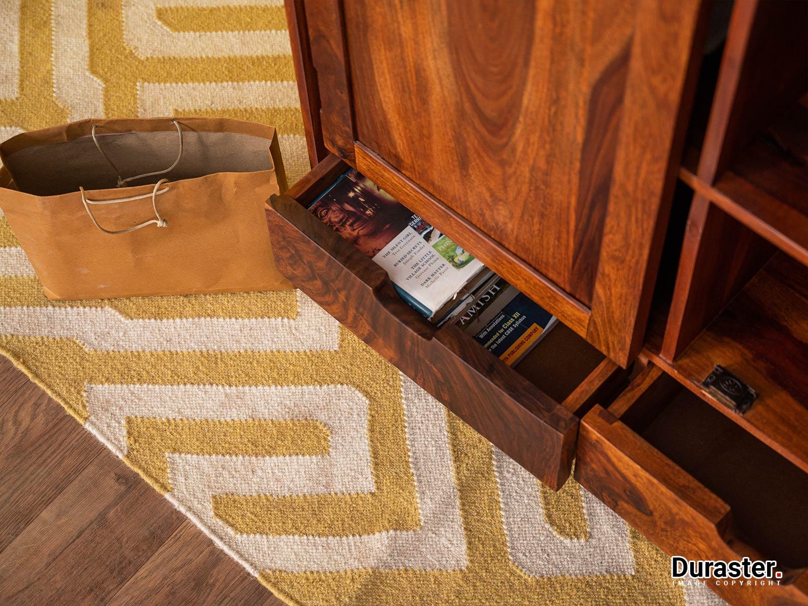 Dudi Furniture Ummed Modern Sheesham Wood Cupboard Cabinet