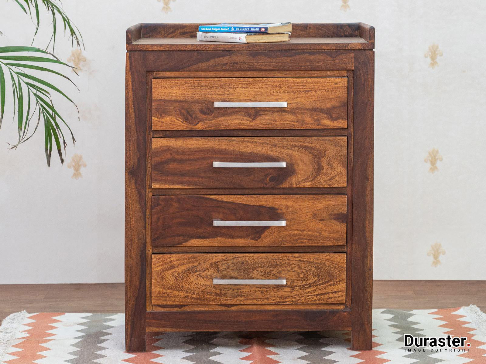 Dudi Furniture Ummed Modern Sheesham wood Chest of Drawer Cabinet