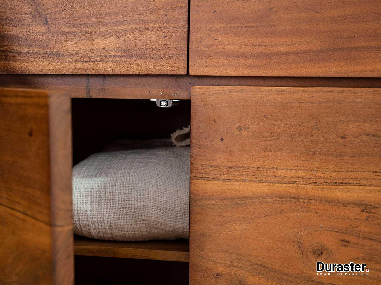 Dudi Furniture Ummed Solid Acacia wood Elegant Sideboard Cabinet