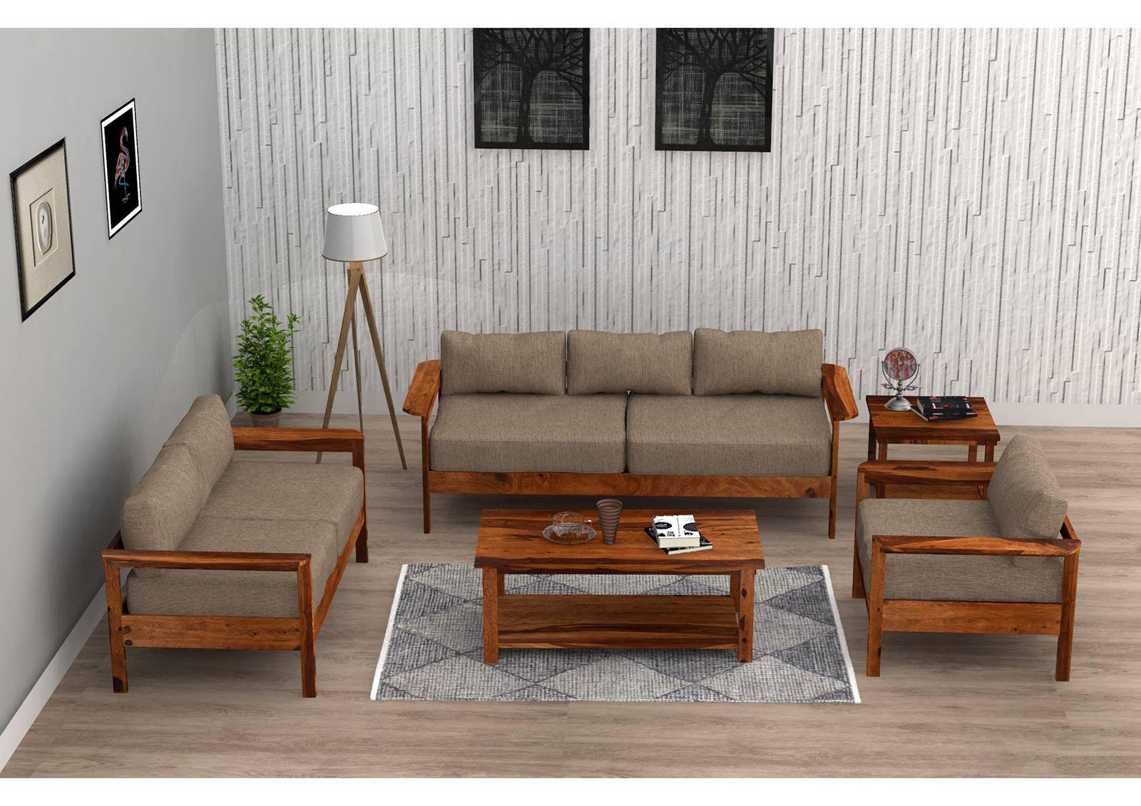 Dudi Furniture Ummed Modern Wooden Sofa Set