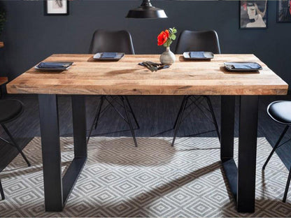 Dudi Furniture Verge Wooden Dining Table 6 Seater