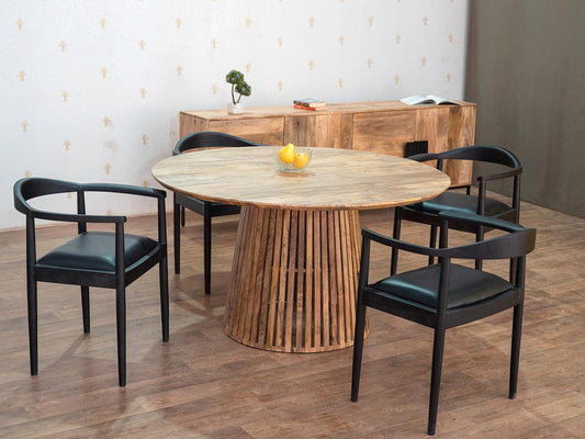 Dudi Furniture Versaw 4 Seater Round Dining Table Set