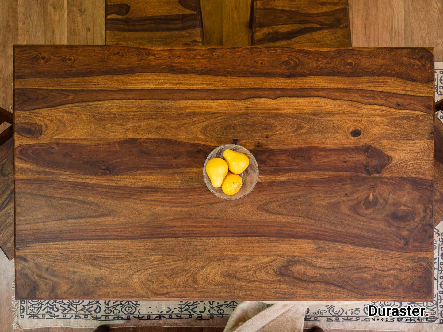 Dudi Furniture Vismit Solid Sheesham Wood Dining Table