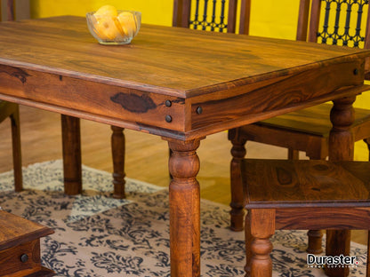 Dudi Furniture Vismit Solid Sheesham Wood Dining Table